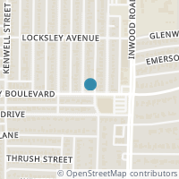 Map location of 7202 Morton Street, Dallas, TX 75209