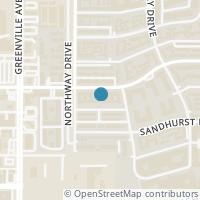 Map location of 5818 E University Blvd #110, Dallas TX 75206