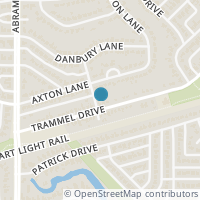 Map location of 6503 Trammel Drive, Dallas, TX 75214