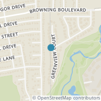Map location of 5557 Greenview Court, North Richland Hills, TX 76148