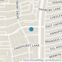 Map location of 6018 E University Boulevard #201, Dallas, TX 75206