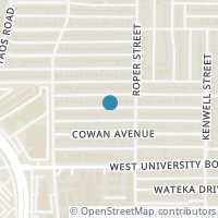 Map location of 5313 Laurel Branch Drive, Dallas, TX 75209