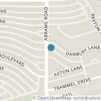 Map location of 4910 Abrams Road, Dallas, TX 75214