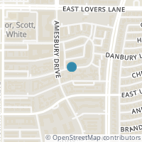 Map location of 6026 Birchbrook Dr #115, Dallas TX 75206