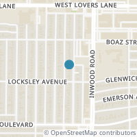 Map location of 7519 Robin Rd, Dallas TX 75209