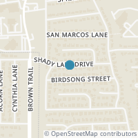 Map location of 824 Shady Lake Drive, Bedford, TX 76021