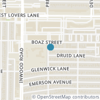 Map location of 7640 W Greenway Blvd #5D, Dallas TX 75209