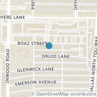 Map location of 7640 W Greenway Boulevard #4D, Dallas, TX 75209