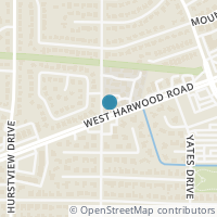 Map location of 340 W Harwood Road #D, Hurst, TX 76054