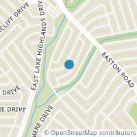 Map location of 10426 Coleridge Street, Dallas, TX 75218