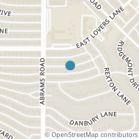 Map location of 6436 Glennox Lane, Dallas, TX 75214