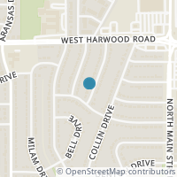 Map location of 1005 Harris Dr, Euless TX 76039