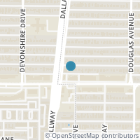 Map location of 4437 Amherst Ave, Dallas TX 75225