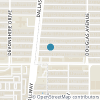 Map location of 4610 Amherst Avenue, Dallas, TX 75209