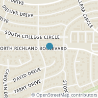 Map location of 7636 Regal Lane, North Richland Hills, TX 76180
