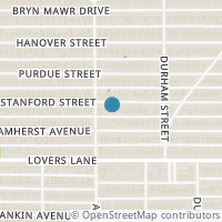 Map location of 3141 Stanford Ave, Dallas TX 75225