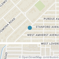 Map location of 4600 Stanford Avenue, Dallas, TX 75209