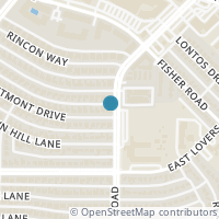 Map location of 6339 Crestmont Dr, Dallas TX 75214