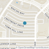 Map location of 6303 Crestmont Drive, Dallas, TX 75214