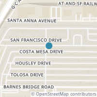 Map location of 2305 Costa Mesa Drive, Dallas, TX 75228