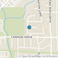 Map location of 621 Forest View Court, Hurst, TX 76054