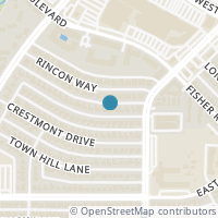 Map location of 5625 Ledgestone Drive, Dallas, TX 75214