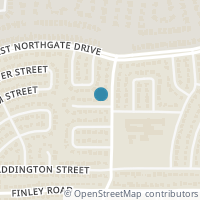 Map location of 1707 Carlisle Street, Irving, TX 75062