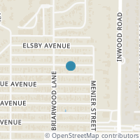 Map location of 5022 W Hanover Ave, Dallas TX 75209