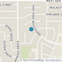 Map location of 405 Twin Oaks Court, Euless, TX 76039