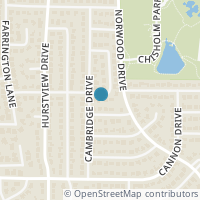 Map location of 453 Chisholm Trl, Hurst TX 76054