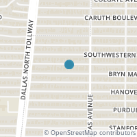 Map location of 4324 Bryn Mawr Dr, Dallas TX 75225