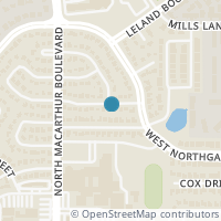 Map location of 916 Gloucester St S, Irving TX 75062