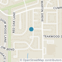 Map location of 3205 Willow Bend, Bedford, TX 76021