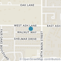 Map location of 108 Walnut Way, Euless, TX 76039