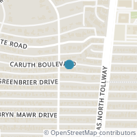 Map location of 5714 Caruth Boulevard, Dallas, TX 75209
