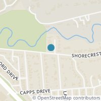 Map location of 3919 Shorecrest Drive, Dallas, TX 75209
