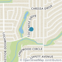 Map location of 11916 Loch Ness Drive, Dallas, TX 75218