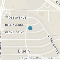 Map location of 1709 Glenn Drive, Blue Mound, TX 76131