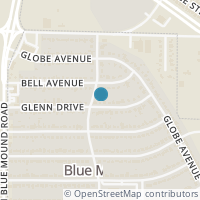 Map location of 1705 Glenn Drive, Blue Mound, TX 76131