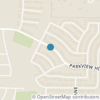 Map location of 4937 Parkview Hills Lane, Fort Worth, TX 76179