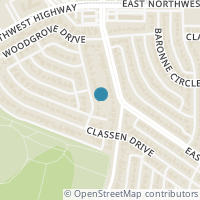 Map location of 210 Lakeridge Drive, Dallas, TX 75218