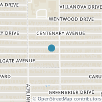 Map location of 7314 Marquette Street, Dallas, TX 75225