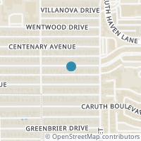 Map location of 7502 Marquette Street, Dallas, TX 75225