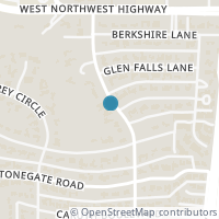 Map location of 8937 Devonshire Drive, Dallas, TX 75209