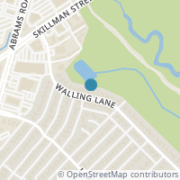 Map location of 6952 Walling Lane, Dallas, TX 75231