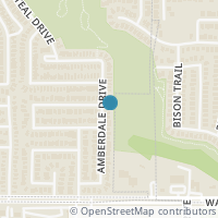 Map location of 6836 Amberdale Drive, Fort Worth, TX 76137