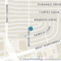 Map location of 3804 Eaton Drive, Dallas, TX 75220