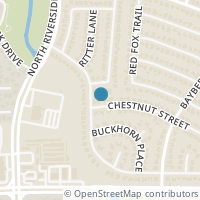 Map location of 3805 Chestnut Street, Fort Worth, TX 76137