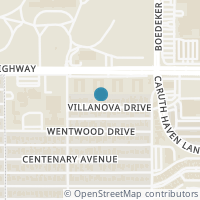 Map location of 7433 Villanova Street, Dallas, TX 75225