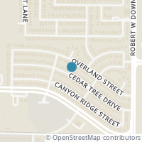 Map location of 1821 Cedar Tree Dr, Fort Worth TX 76131